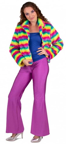 Flared broek Neon Paars 