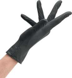 Eik duidelijkheid koelkast Nitril Handschoenen Zwart Maat L
